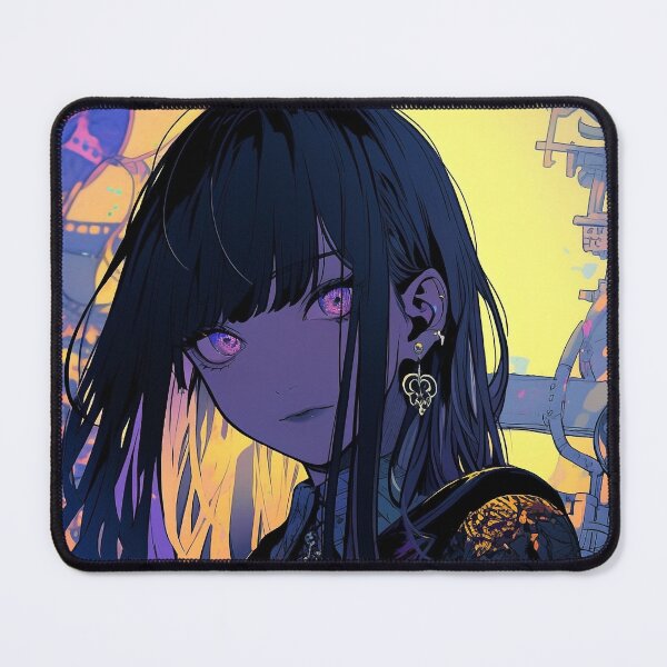 Item preview, Goth Anime Girl - Dark Aesthetic Anime Art designed and sold by iWallGlow.