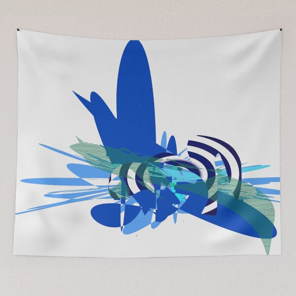 Item preview, Abstract blue artwork designed and sold by Nervakwzk.