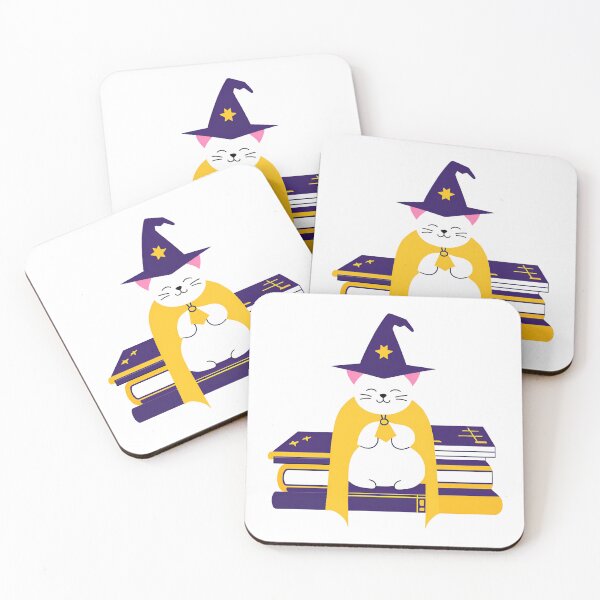 Item preview, The Yellow Magical Cat Wizard  designed and sold by MarCreativArt.
