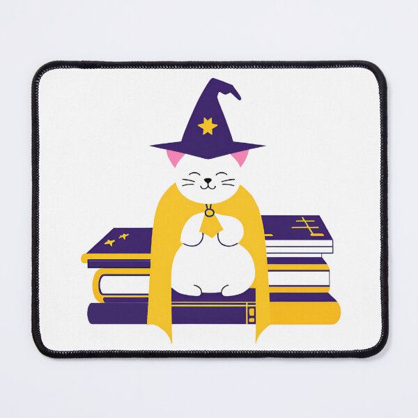 Item preview, The Yellow Magical Cat Wizard designed and sold by MarCreativArt.