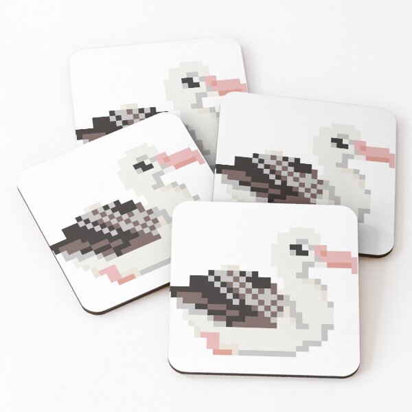 Item preview, Pixel Art Snowy Albatross Sitting designed and sold by shrub-jay.