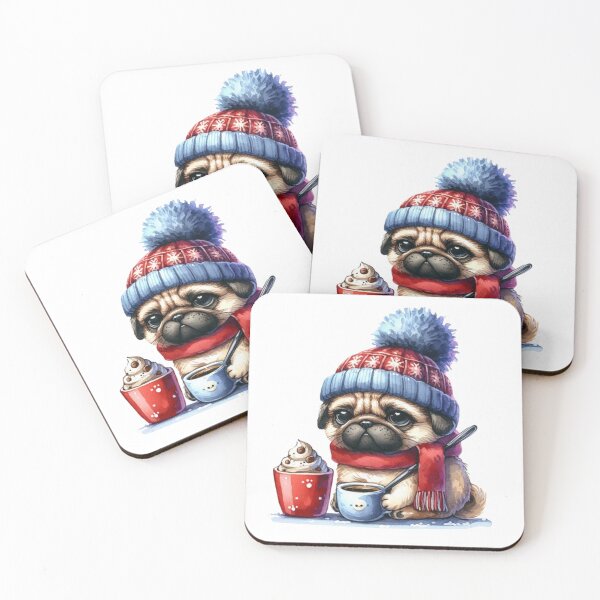 Item preview, Festive Grumpy Pug designed and sold by JonysCreativeDesigns.