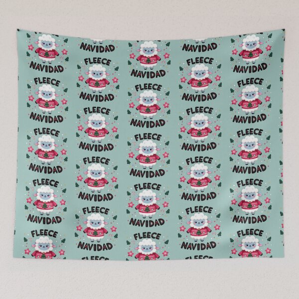 Item preview, Fleece Navidad - Christmas lamb illustration, Light Design designed and sold by SubtleSplit.