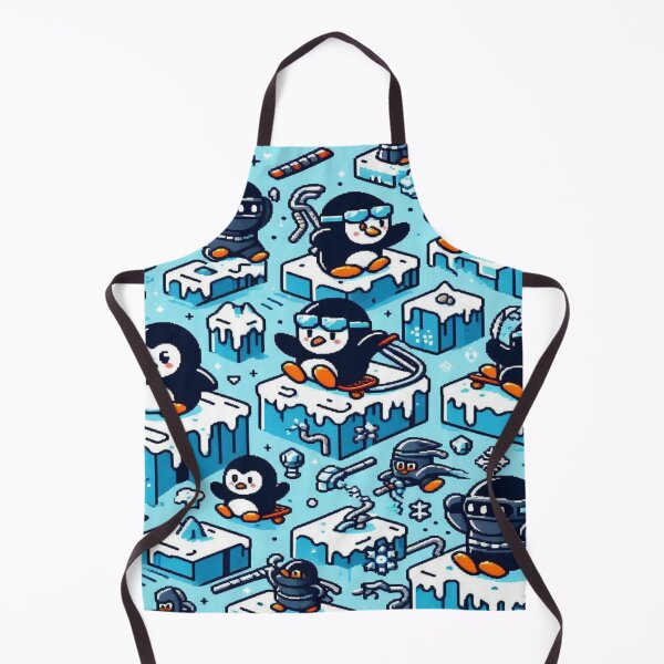 Item preview, Penguin Glacier Ninja Pattern designed and sold by Imaginarium of Chaos falcon88 .