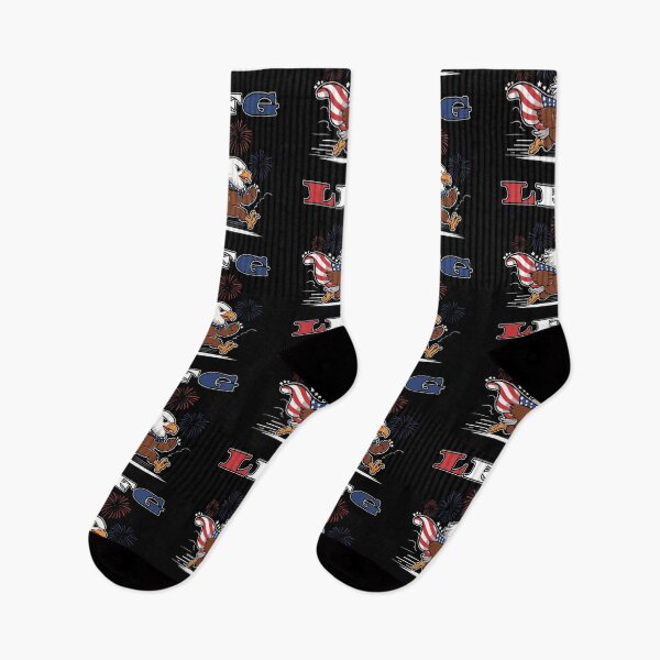 Item preview, Patriotic Eagle with Fireworks Running Design - LFG Spirit designed and sold by CreativeNewDawn.