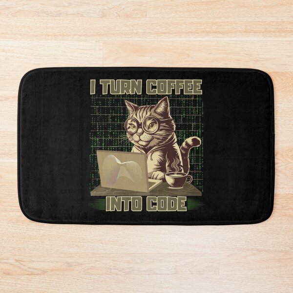 Item preview, I Turn Coffee into Code programmer humor designed and sold by ketkacreations.