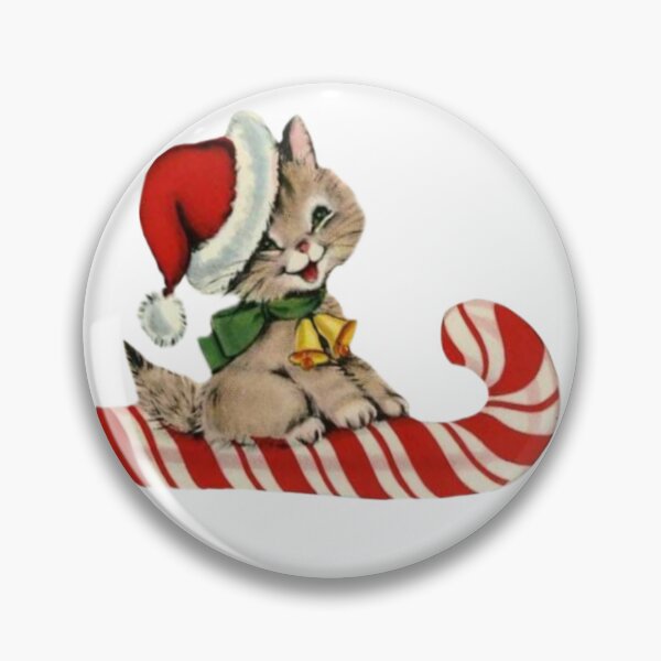 Item preview, Vintage Christmas Cat  designed and sold by Pixiedrop.