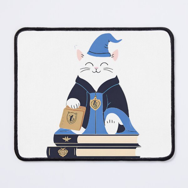 Item preview, The Blue Magical Cat Wizard designed and sold by MarCreativArt.