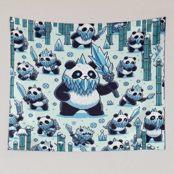 Item preview, Panda Winter Ninja Pattern designed and sold by Imaginarium of Chaos falcon88 .