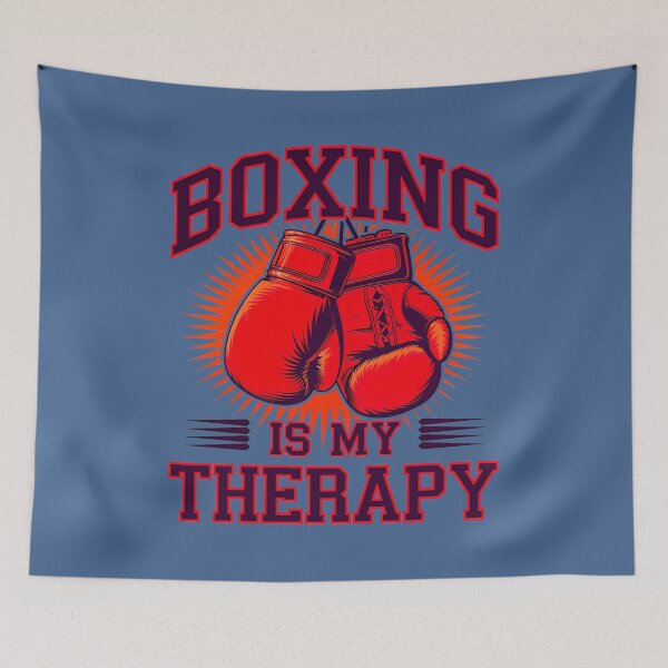 Item preview, Boxing Is My Therapy Sports Quote designed and sold by TheArtOfPat.