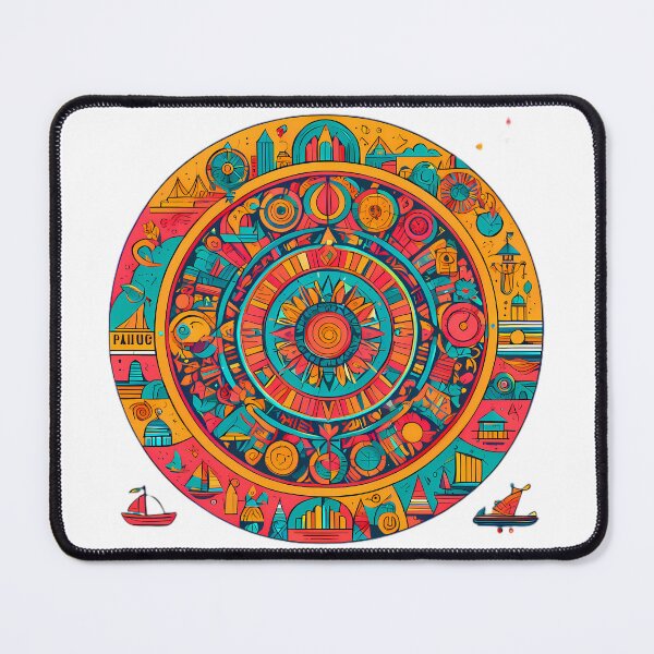 Item preview, Floral Harmony Circle designed and sold by ART ATTACK ZONE.