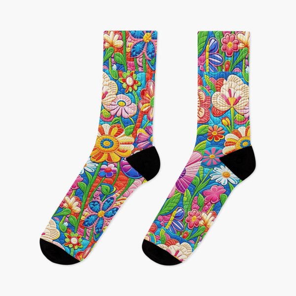 Item preview, Vibrant Quilted Garden designed and sold by Desireehaz.