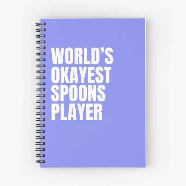 Item preview, World's Okayest Spoons Player - White designed and sold by Cutsandsparks.