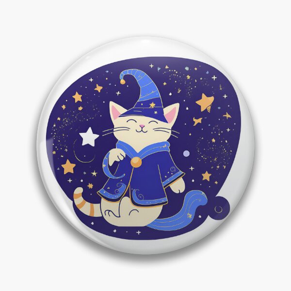 Item preview, The Blue Magical Cat Wizard  designed and sold by MarCreativArt.