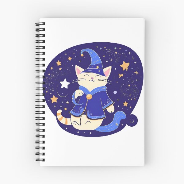 Item preview, The Blue Magical Cat Wizard  designed and sold by MarCreativArt.