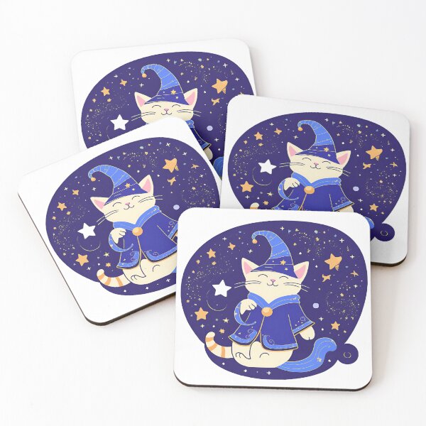 Item preview, The Blue Magical Cat Wizard  designed and sold by MarCreativArt.
