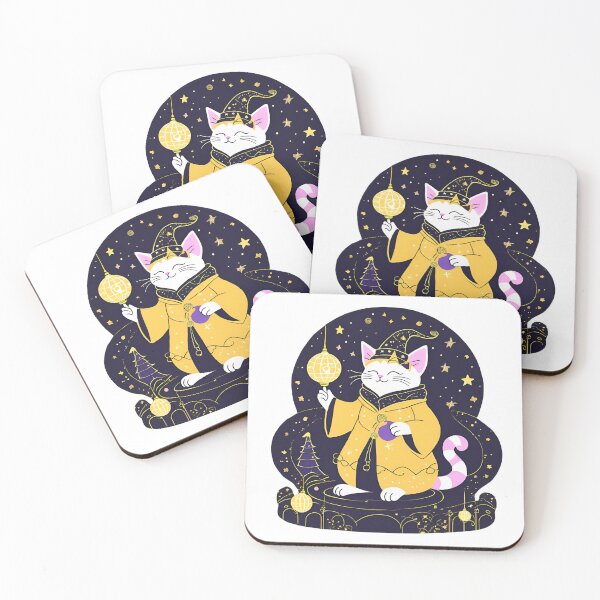 Item preview, The Yellow Magical Cat Wizard  designed and sold by MarCreativArt.