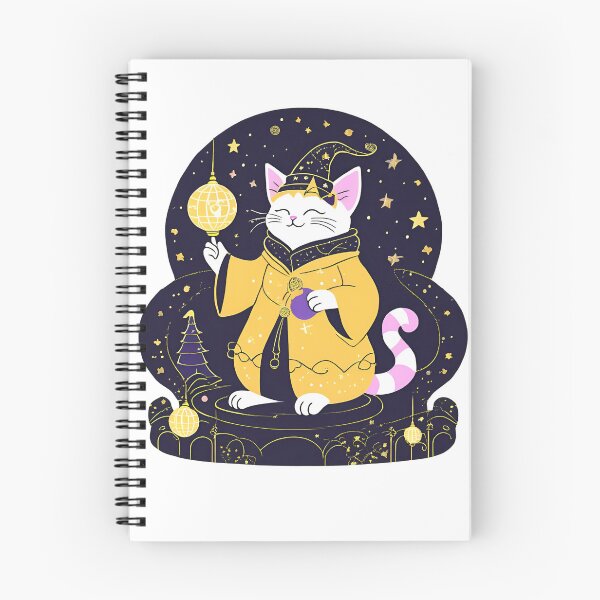 Item preview, The Yellow Magical Cat Wizard  designed and sold by MarCreativArt.