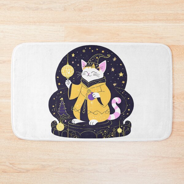 Item preview, The Yellow Magical Cat Wizard  designed and sold by MarCreativArt.