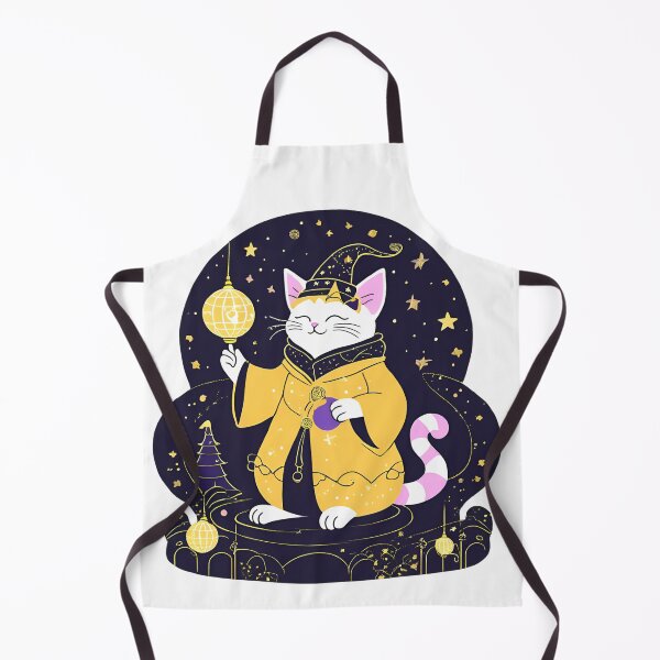 Item preview, The Yellow Magical Cat Wizard  designed and sold by MarCreativArt.