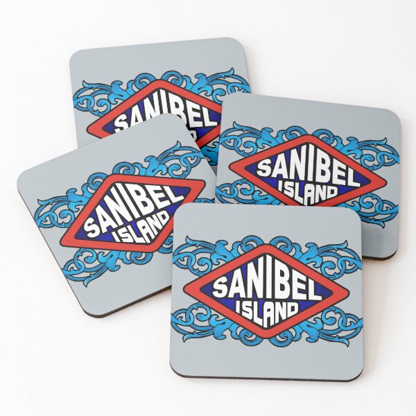 Artikelvorschau, Sanibel Island, FL, Florida-Emblem, Retro-Zeichen entworfen und verkauft von studioss76.