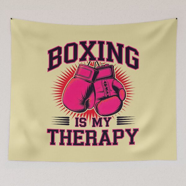 Item preview, Boxing Is My Therapy Sports Quote designed and sold by TheArtOfPat.