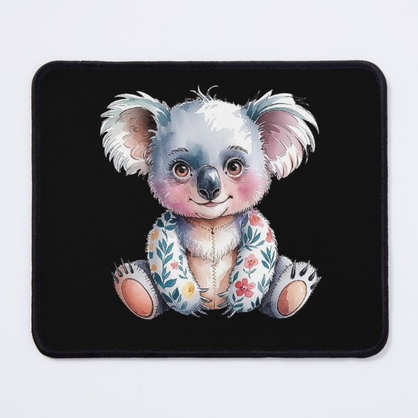 Item preview, Adorable Stitched Floral Koala Design for Kids and Decor designed and sold by love3617.
