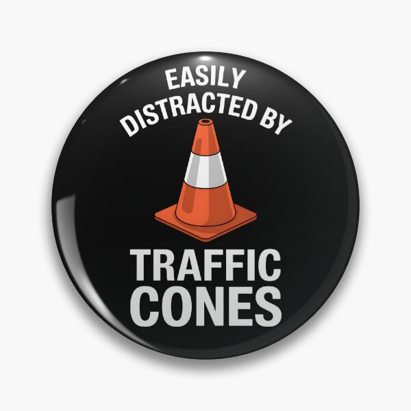 Item preview, Easily Distracted By Traffic Cones designed and sold by ShutEyeShirts.