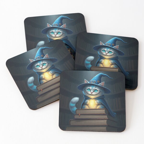 Item preview, The Blue Magical Cat Wizard  designed and sold by MarCreativArt.