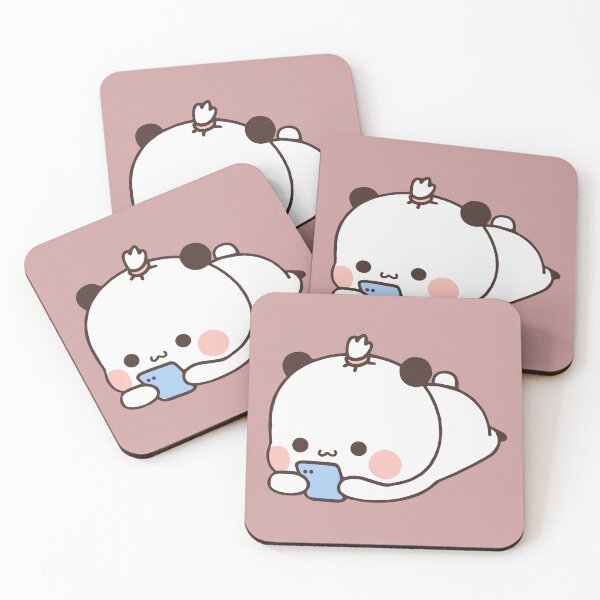 Item preview, Panda Bubu on Video call with Bear DuDu❤️ designed and sold by Pandety.