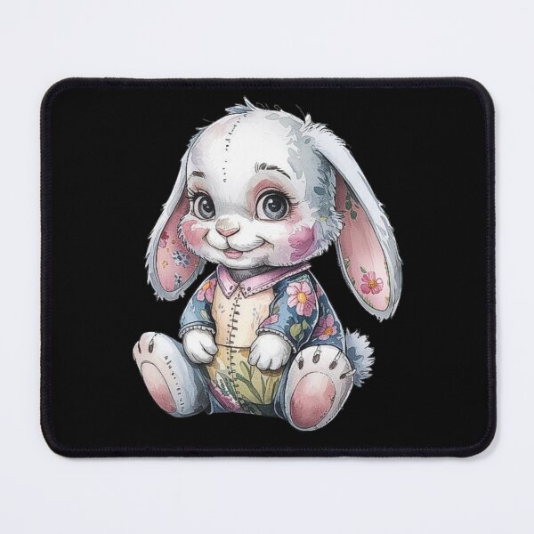 Item preview, Charming Stitched Floral Bunny Design for Nursery and Crafts designed and sold by love3617.