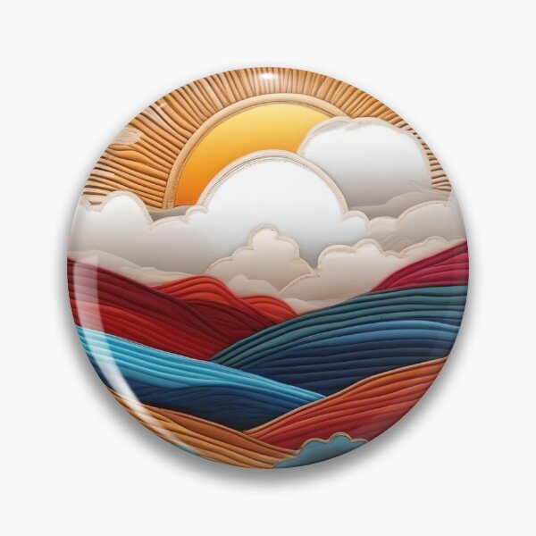 Item preview, Road Landscape With Sun And Colored Rays designed and sold by Ciervo Primavera.