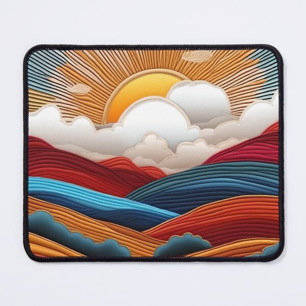 Item preview, Road Landscape With Sun And Colored Rays designed and sold by Ciervo Primavera.
