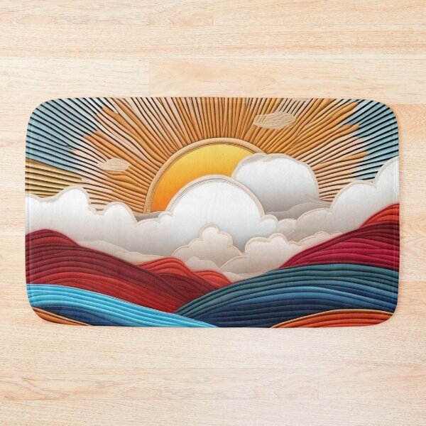 Item preview, Road Landscape With Sun And Colored Rays designed and sold by Ciervo Primavera.