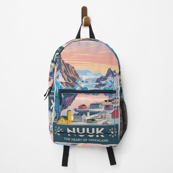 Item preview, Nuuk Vintage Travel Poster designed and sold by TravelerRat.
