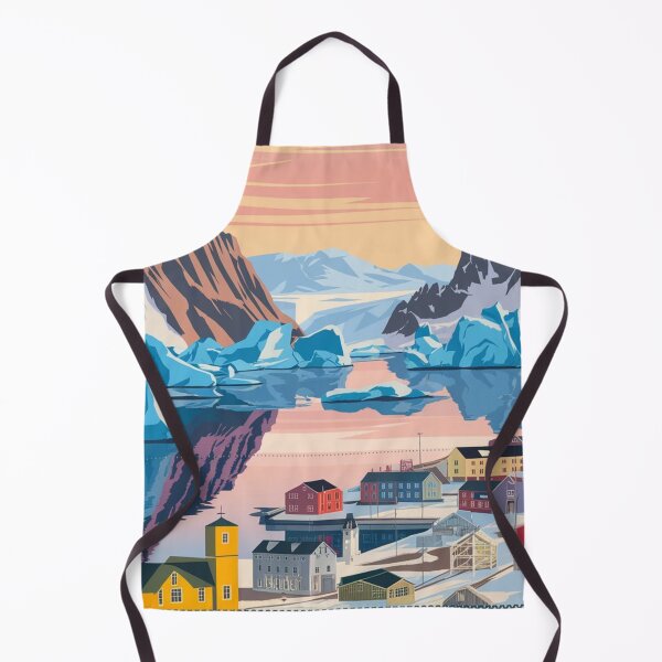 Item preview, Nuuk Vintage Travel Poster designed and sold by TravelerRat.