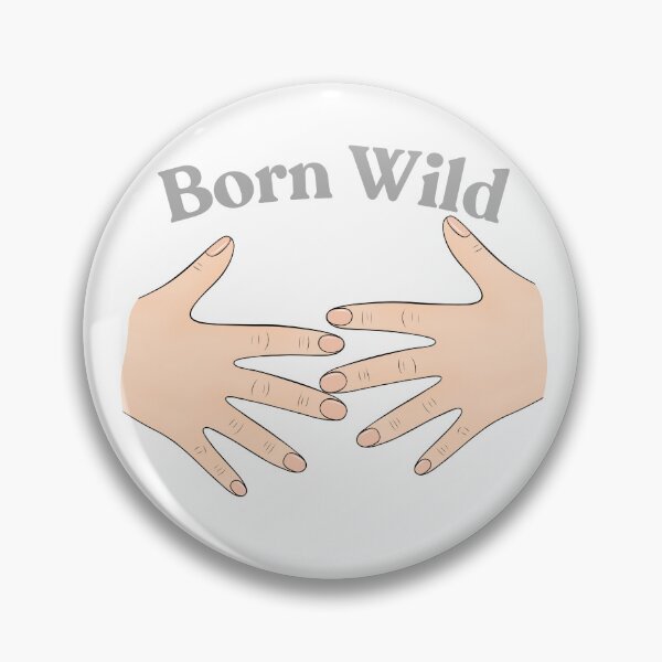 Item preview, Born Wild - ligh gray designed and sold by TIPJ.