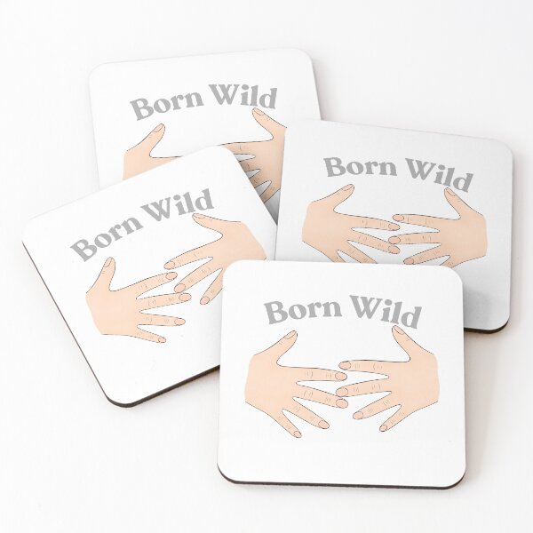 Item preview, Born Wild - ligh gray designed and sold by TIPJ.