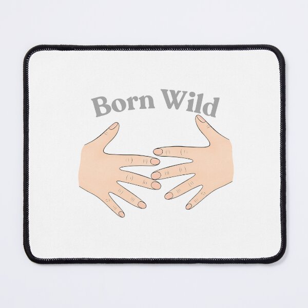 Item preview, Born Wild - ligh gray designed and sold by TIPJ.