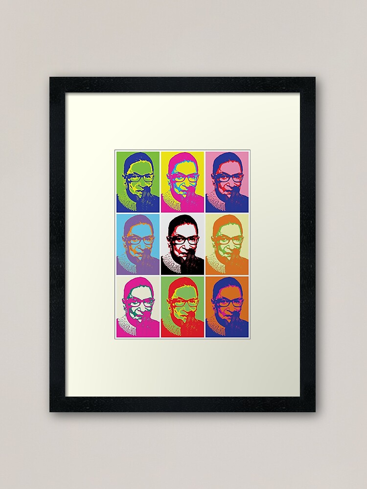 Alternate view of Notorious RBG - Pop Art Blast Framed Art Print