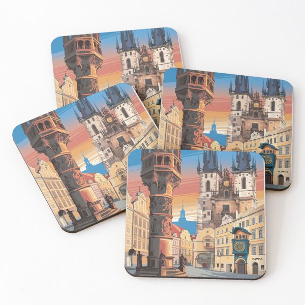 Item preview, Olomouc Vintage Travel Poster designed and sold by TravelerRat.