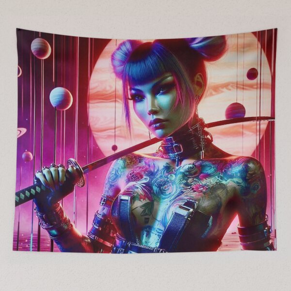 Item preview, Dragon's Geisha: Neon Swordmaster - Ghost Archer Illusions designed and sold by Ghost Archer Illusions.