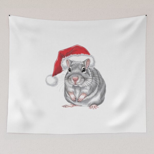 Item preview, Christmas Hamster in a Santa Hat designed and sold by Peter Stawicki.