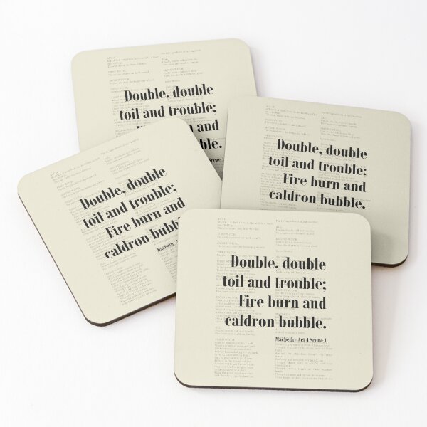 Item preview, Macbeth William Shakespeare Toil and Trouble Quote Art designed and sold by kakarikihill.