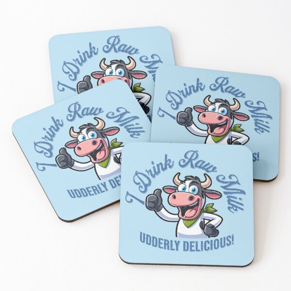 Item preview, Funny Cartoon Cow I Drink Raw Milk Drinkers designed and sold by chrisrivait.