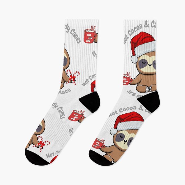 Item preview, Sloth Hot Cocoa & Candy Canes are my Zen Place - Grey designed and sold by TIPJ.