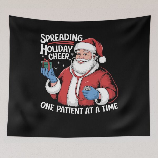 Item preview, Spreading Holiday Cheer Santa Design Healthcare designed and sold by tshirtexpressiv.