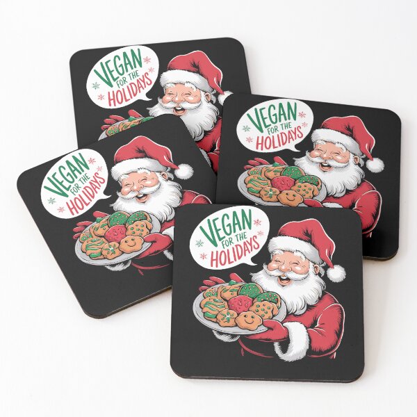 Item preview, Vegan for the Holidays Santa Christmas Cookies designed and sold by tshirtexpressiv.