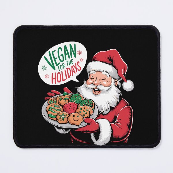 Item preview, Vegan for the Holidays Santa Christmas Cookies designed and sold by tshirtexpressiv.