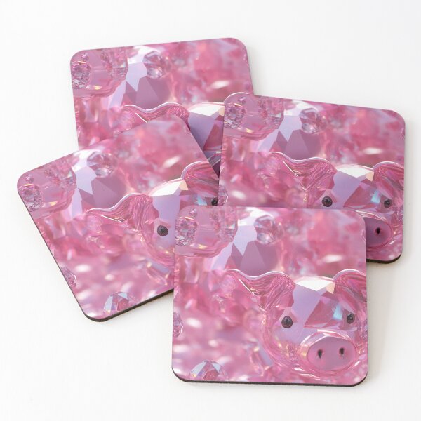 Item preview, Playful 3D Piglets with Vintage Gemstone Accents designed and sold by digitalvintage.